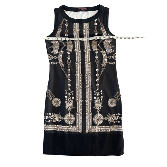 Marchesa Voyage‎ Black Treasure Sheath Dress Sleeveless Size 2 $395 - Picture 3 of 9